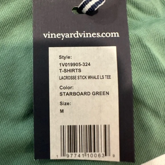 Vineyard Vines Golf Green Long Sleeve Shirt - Picture 3 of 4